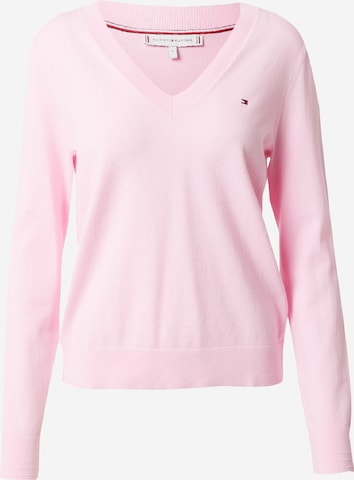 Pull-over TOMMY HILFIGER en rose : devant