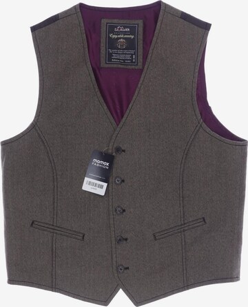 s.Oliver Vest in M-L in Brown: front