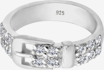 ELLI Ring 'Gürtel' in Zilver: voorkant