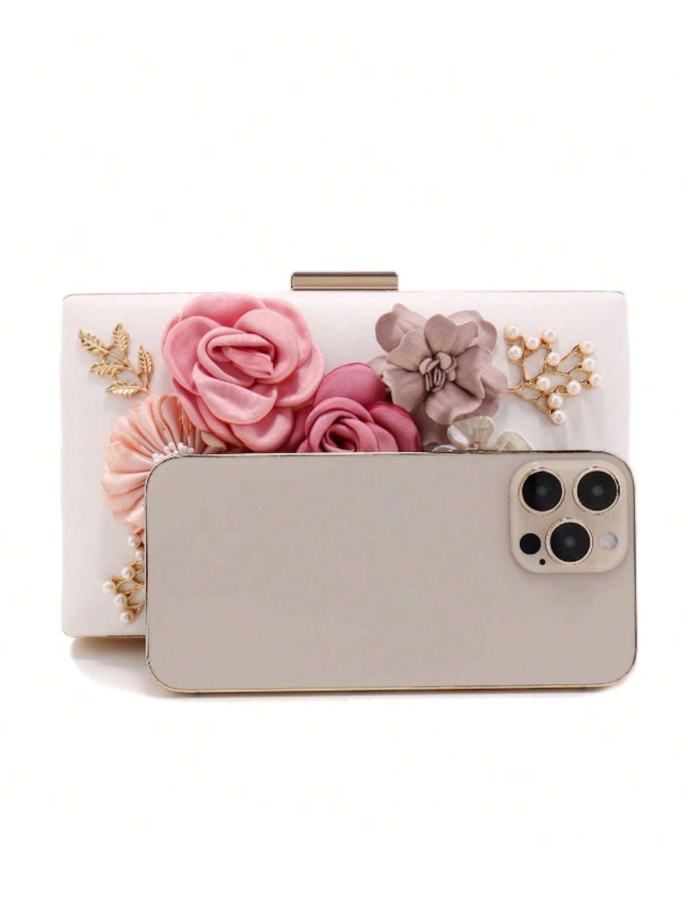 Tomshop24-7 Clutch 'Floris' in White