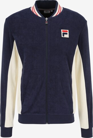 FILA Sweatvest 'SETTANTA' in Blauw: voorkant