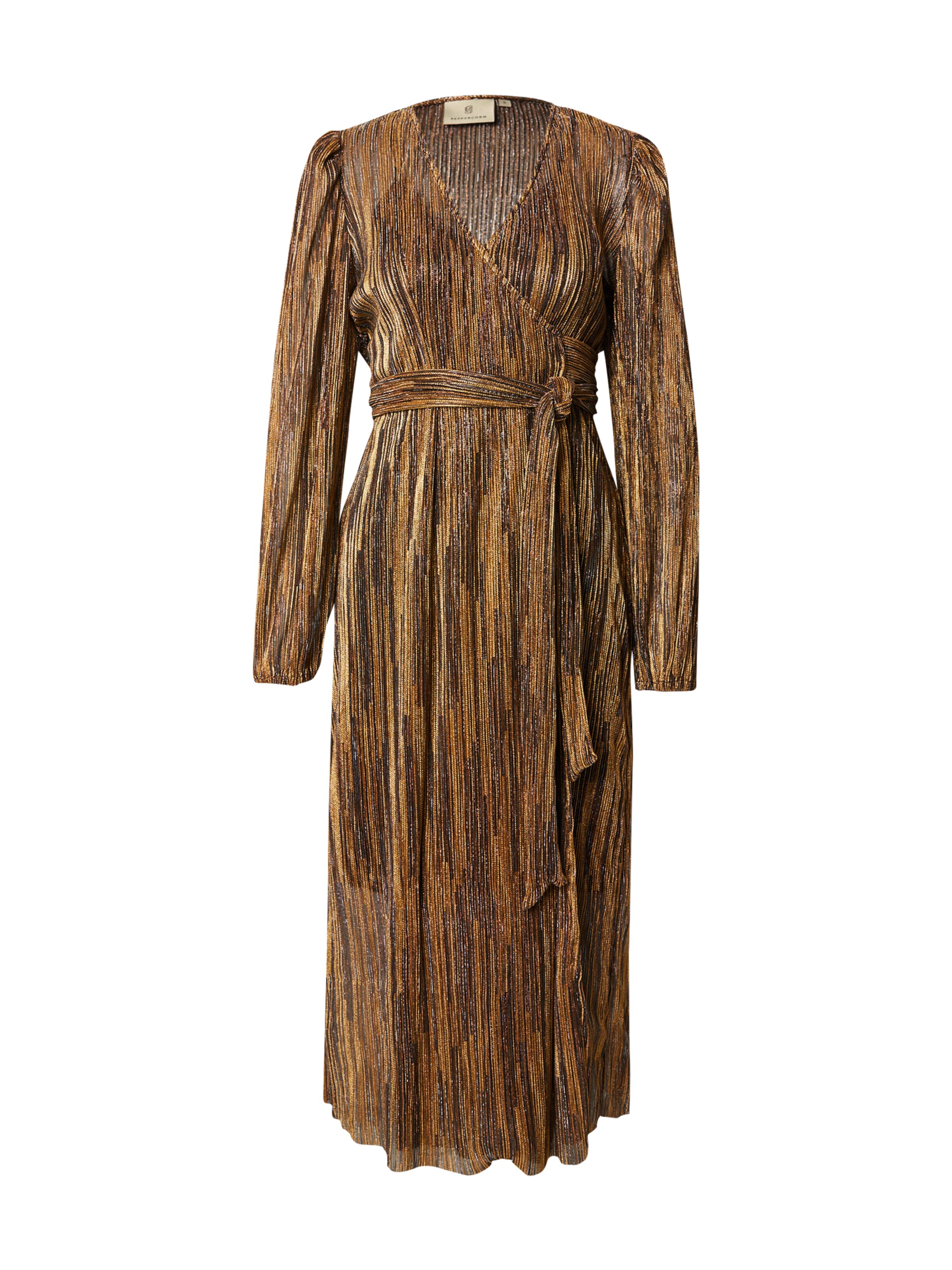 Peppercorn Jurk 'Renee' in Goud: voorkant