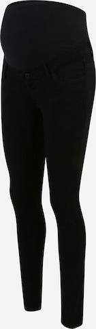 Vero Moda Maternity Skinny Farkut 'Tanya' värissä musta: etupuoli