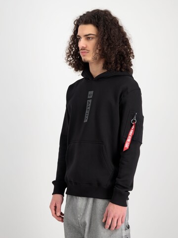 ALPHA INDUSTRIES Sweatshirt 'Alpha PP' in Black