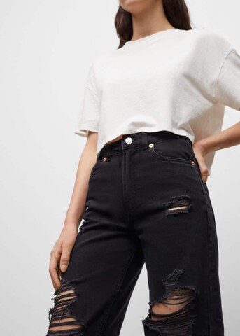 MANGO TEEN Loosefit Jeans in Zwart