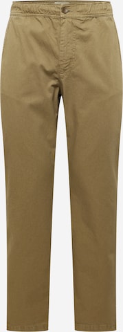 Regular Pantalon chino Thinking MU en marron : devant