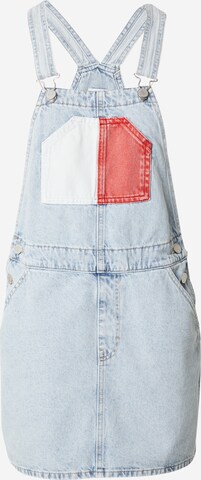 Tommy Jeans Overall Skirt in Blue: front