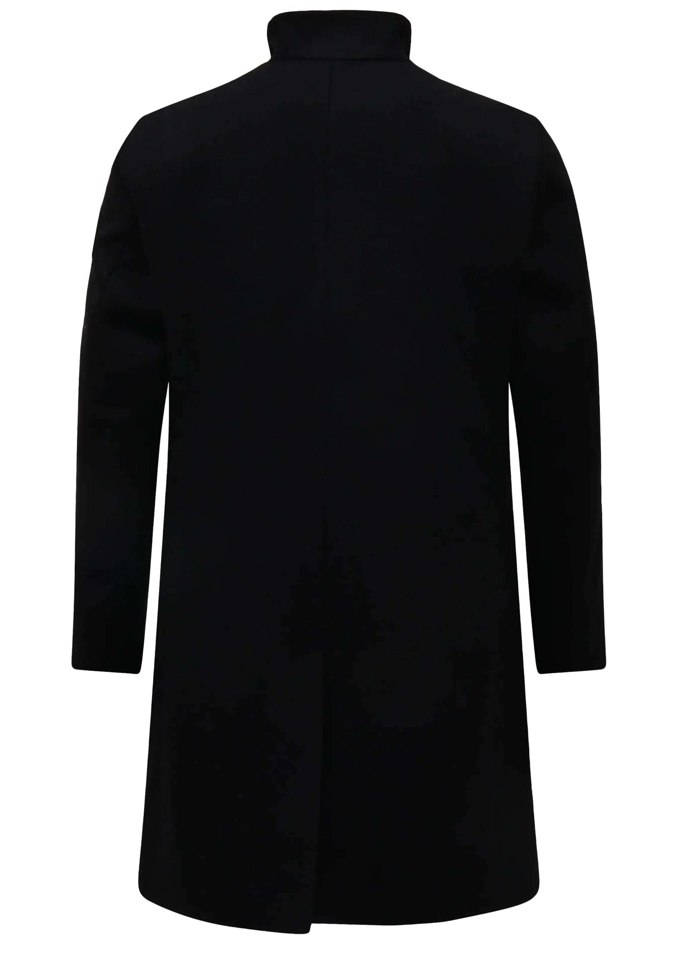 HUGO Between-Seasons Coat in Black