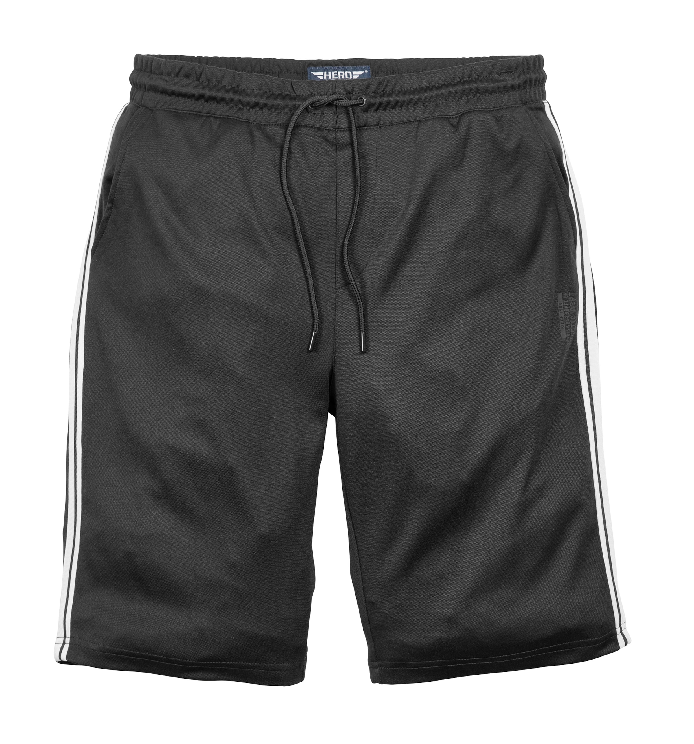Hero Funktionsshorts in Schwarz: Vorderseite