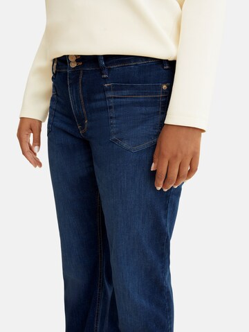 Tom Tailor Women + Bootcut Jeans in Blau