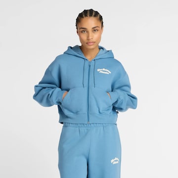 new balance Sweatvest 'Heritage' in Blauw: voorkant