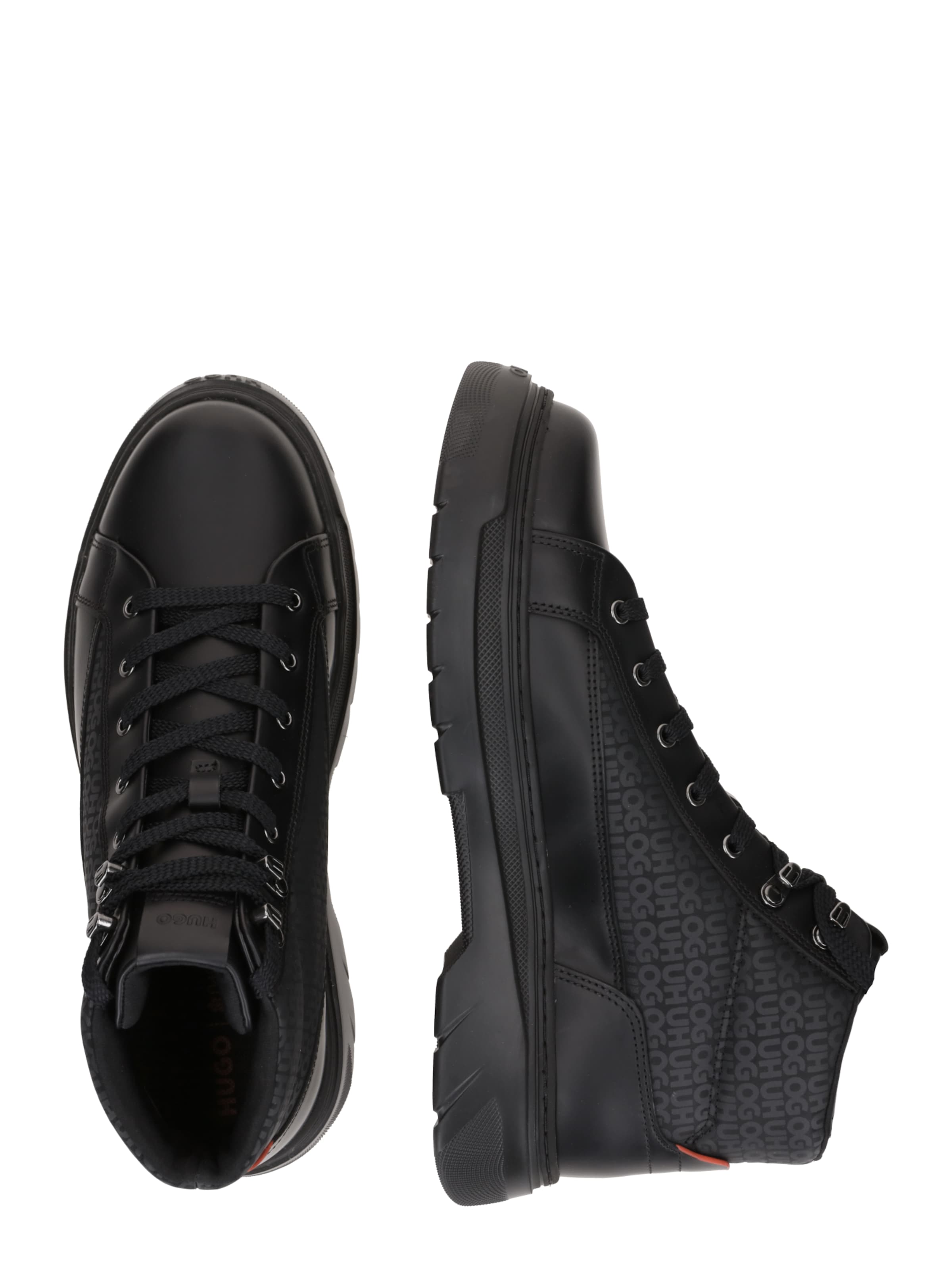 HUGO Lace-up boots 'Urian' in Black