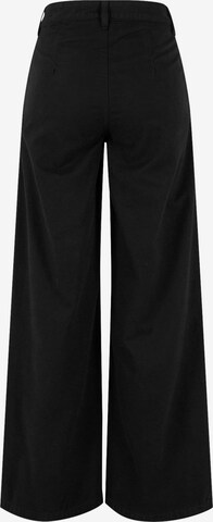 Urban Classics - Pierna ancha Pantalón plisado en negro