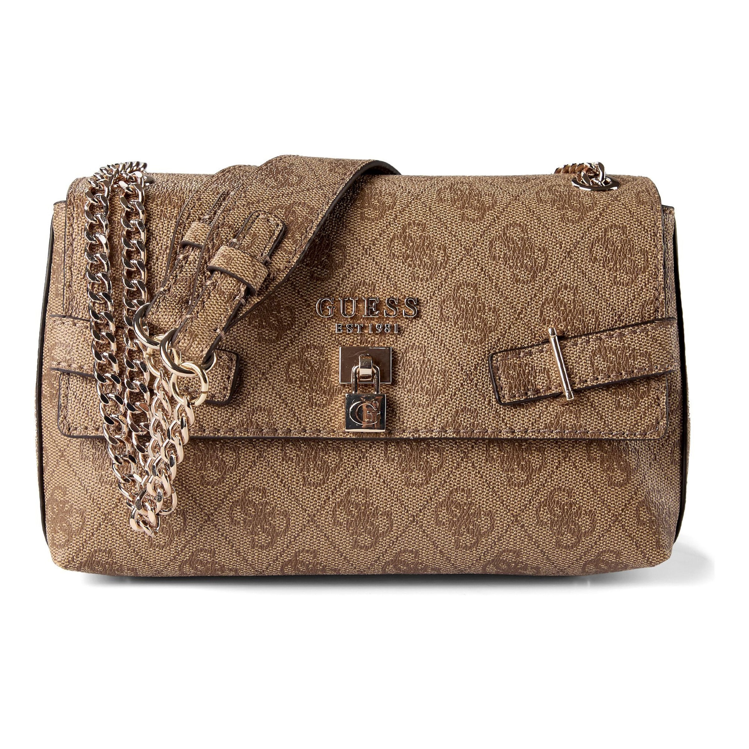 Sac bandoulière 'Yesba' GUESS en marron : devant