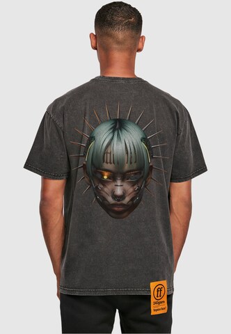 Forgotten Faces T-Shirt 'Spike Girl' in Schwarz: Vorderseite
