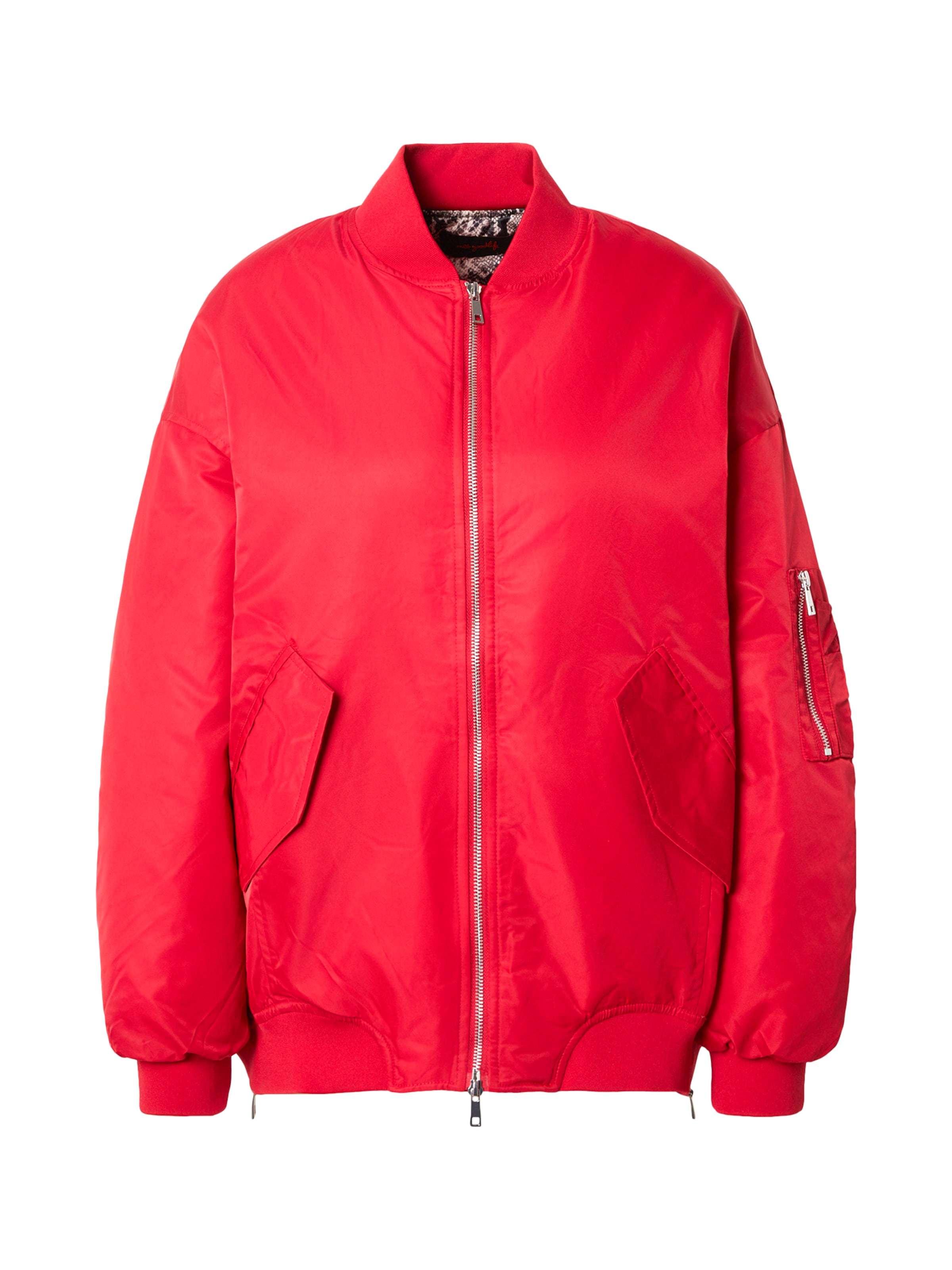 Geacă de primăvară-toamnă de la miss goodlife pe roșu: față