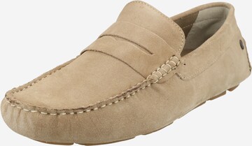 JACK & JONES Mocassins 'JENSEN' in Beige: voorkant