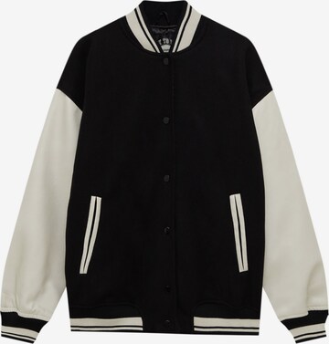 Pull&Bear Between-Season Jacket in Black: front