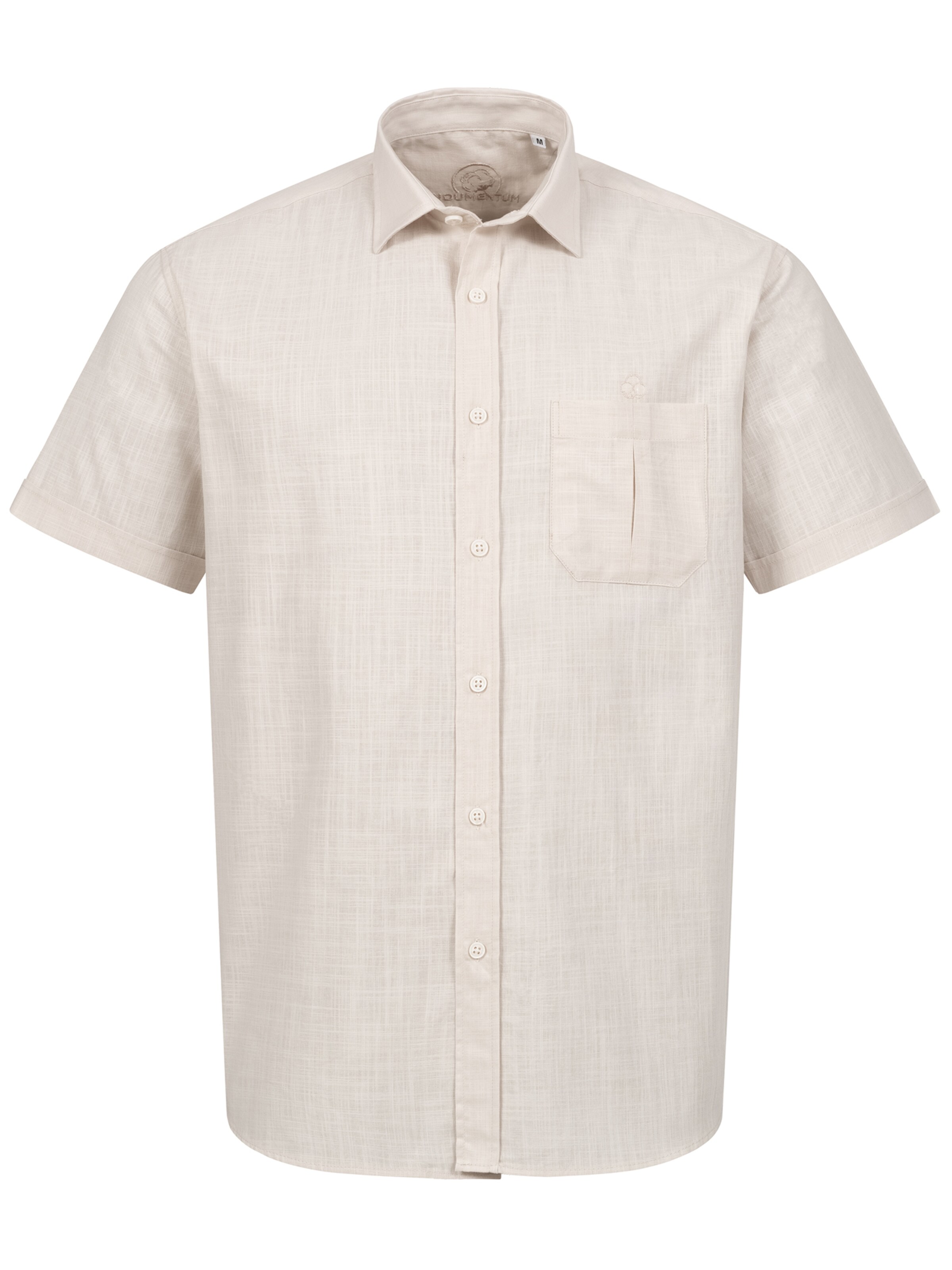 Indumentum Regular Fit Hemd in Beige: Vorderseite