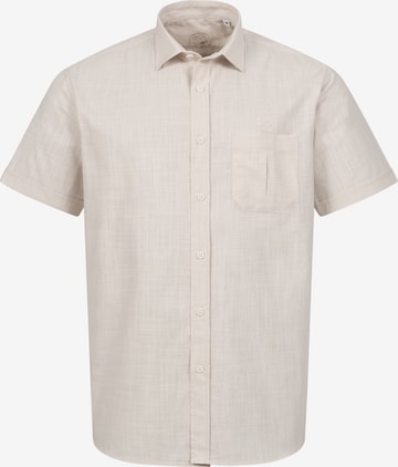 Indumentum Regular Fit Hemd in Beige: Vorderseite