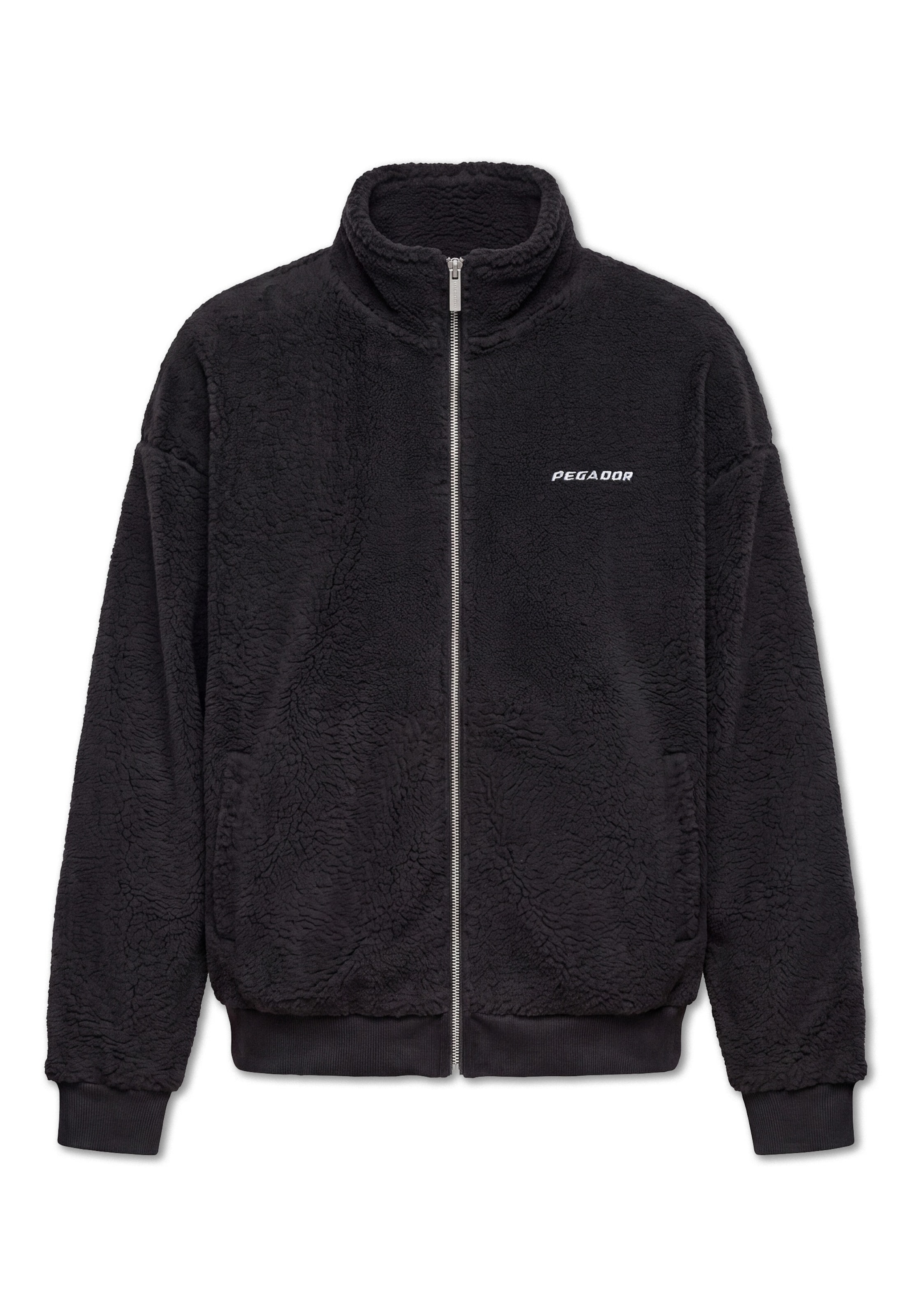 Pegador Fleece jas 'Alto' in Zwart: voorkant