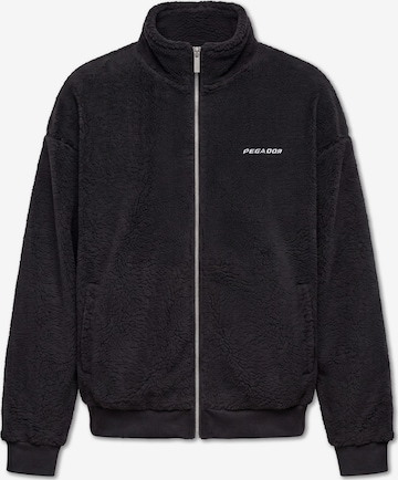 Pegador Fleecejacke 'Alto' in Schwarz: Vorderseite