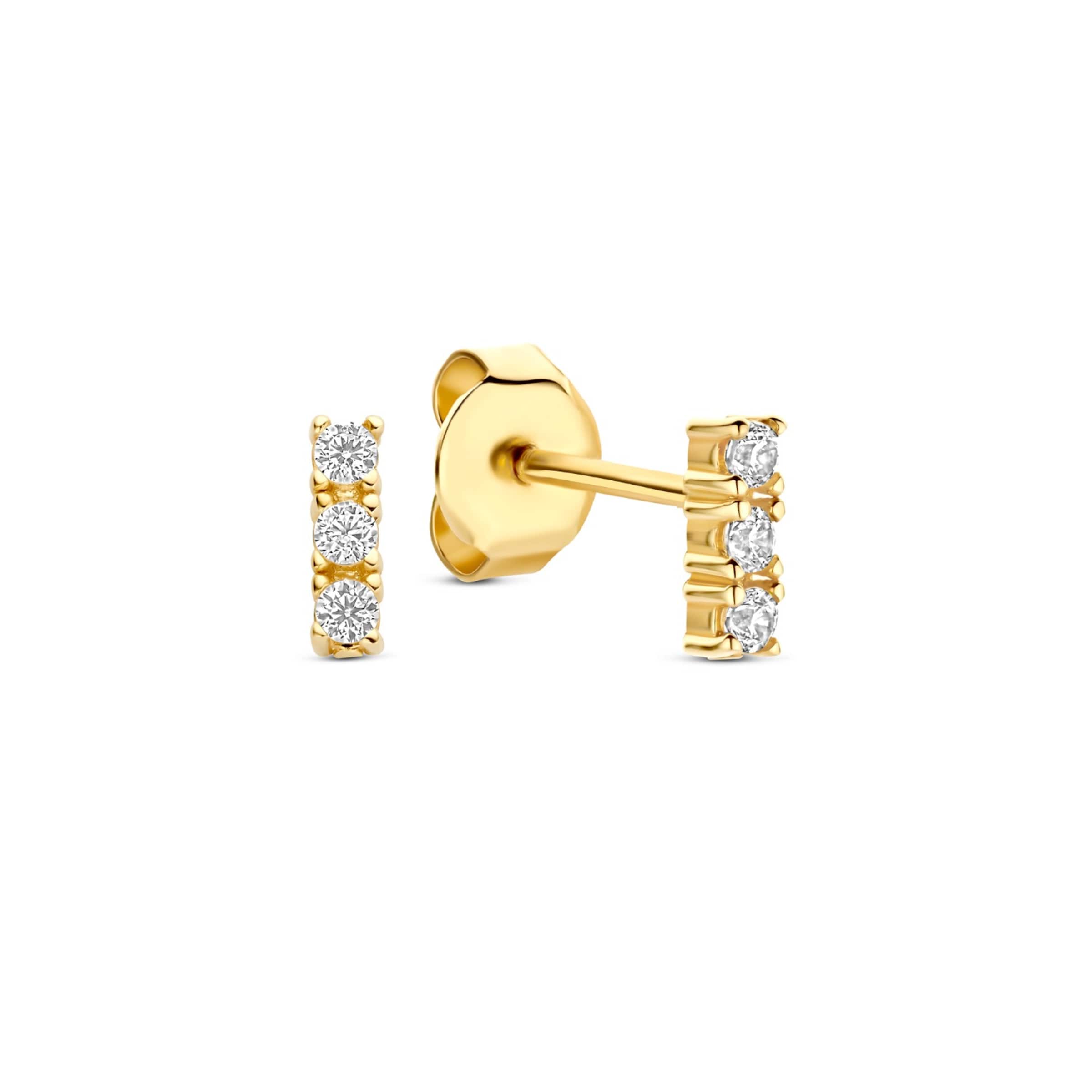 Beloro Jewels Earrings in Gold: front
