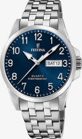 FESTINA Analoog horloge 'Date watch ACERO CLASICO' in Blauw: voorkant