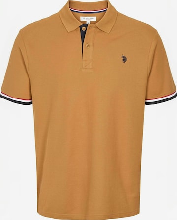 U.S. POLO ASSN. Regularny krój Koszula ' UMMeo ' w kolorze brązowy: przód