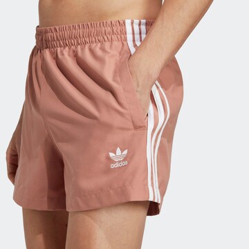 ADIDAS ORIGINALS Board Shorts 'Adicolor' in Brown