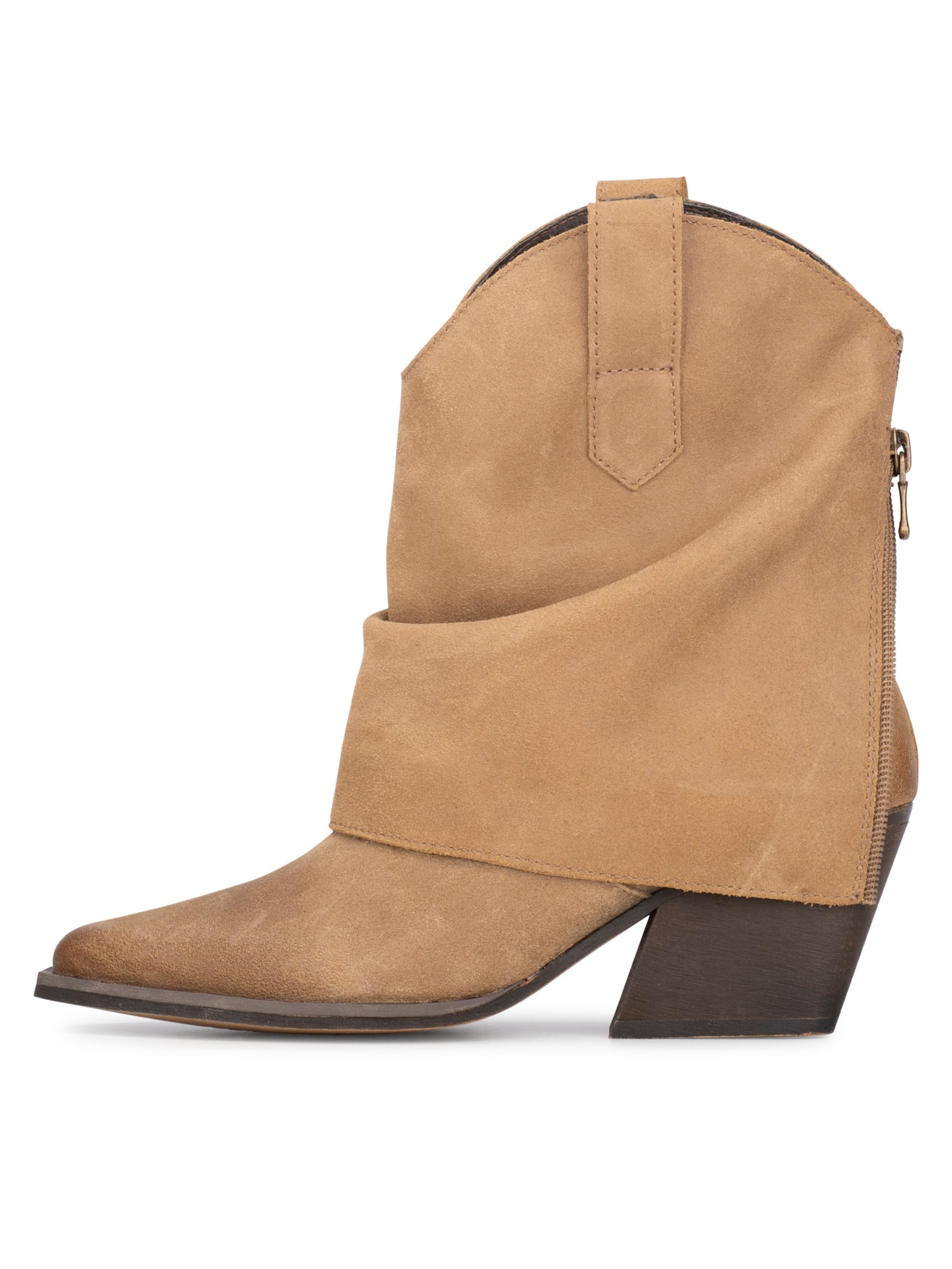 Bottes de cowboy PS Poelman en beige : devant