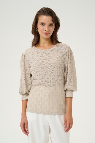 Kaffe Schlupfbluse 'Tio' in Beige: Vorderseite