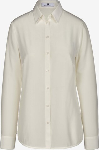 Peter Hahn Blouse in Wit: voorkant