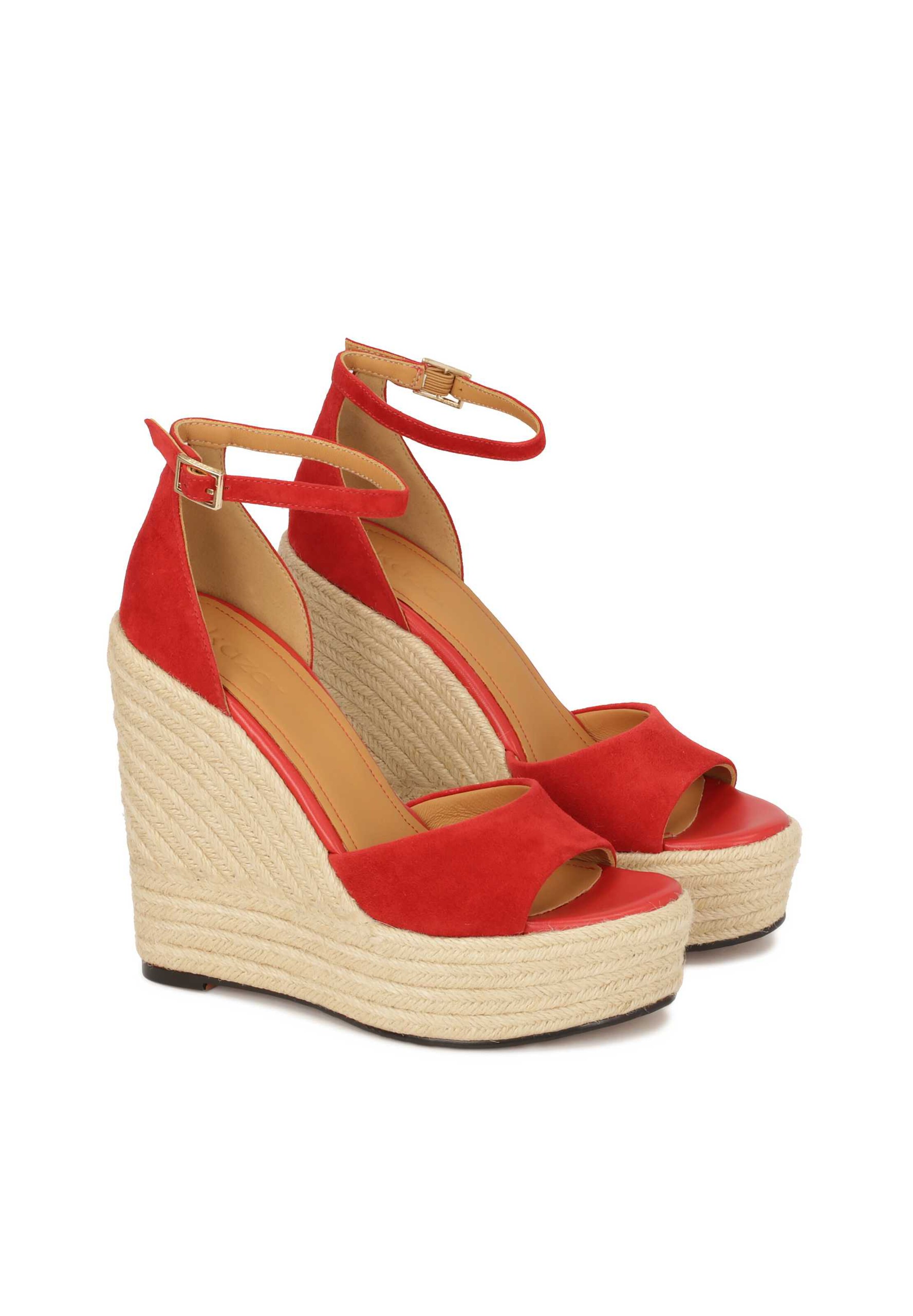 Kazar Strap sandal in Red