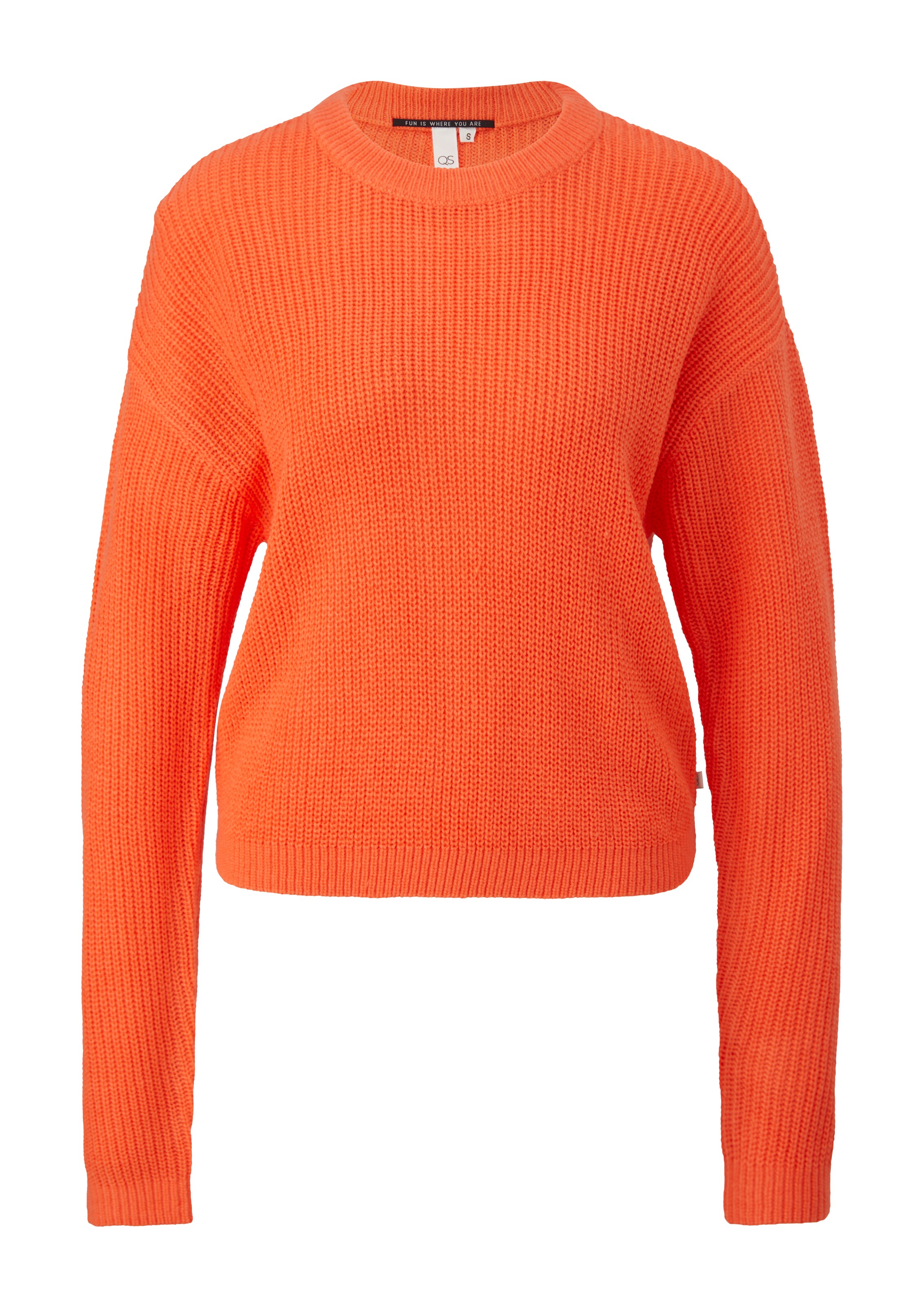 QS Pullover in Orange: Vorderseite