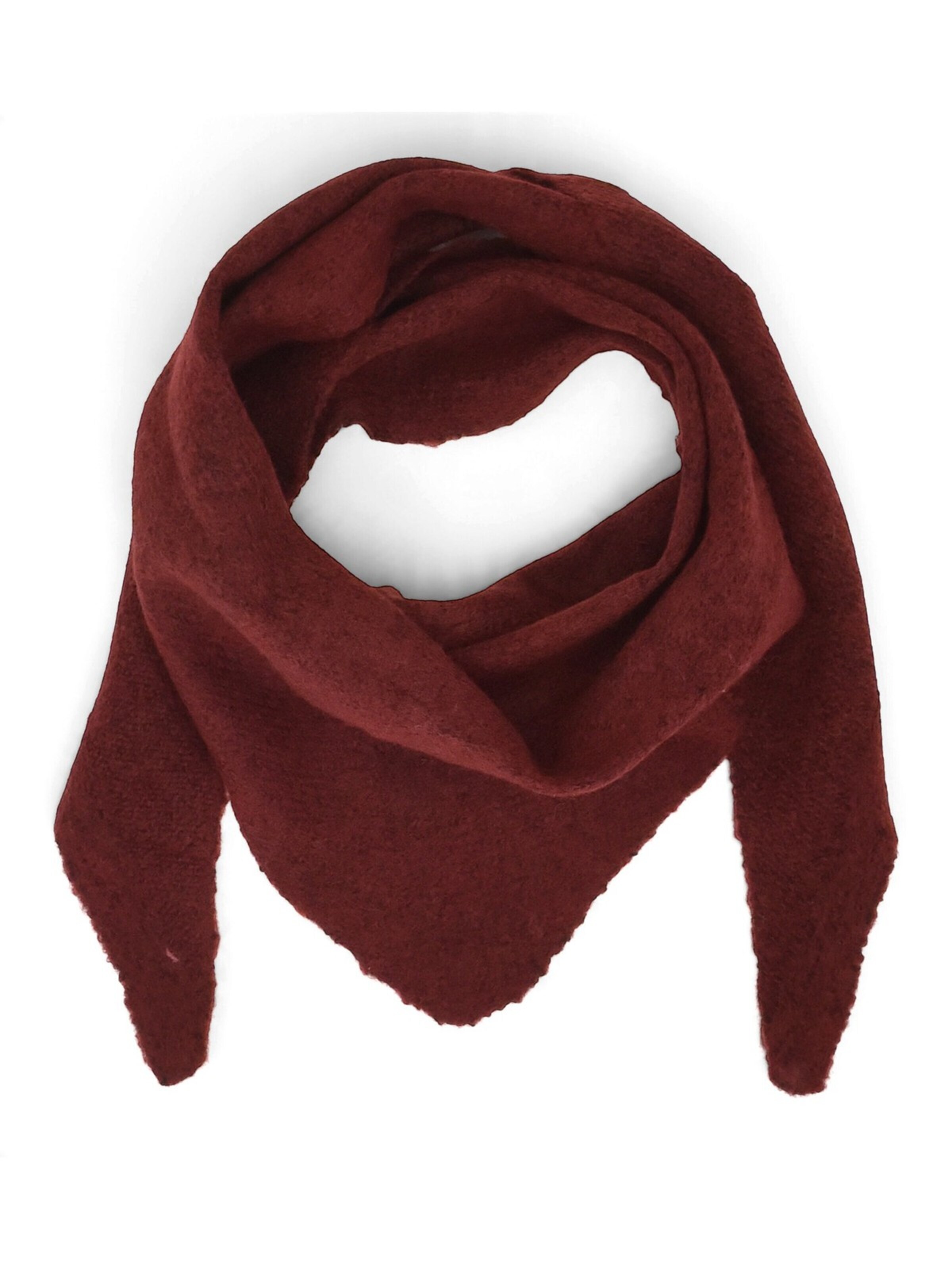 styleBREAKER Wrap 'Kleines Strick Dreieckstuch im Sophie Scarf Stil' in Red: front