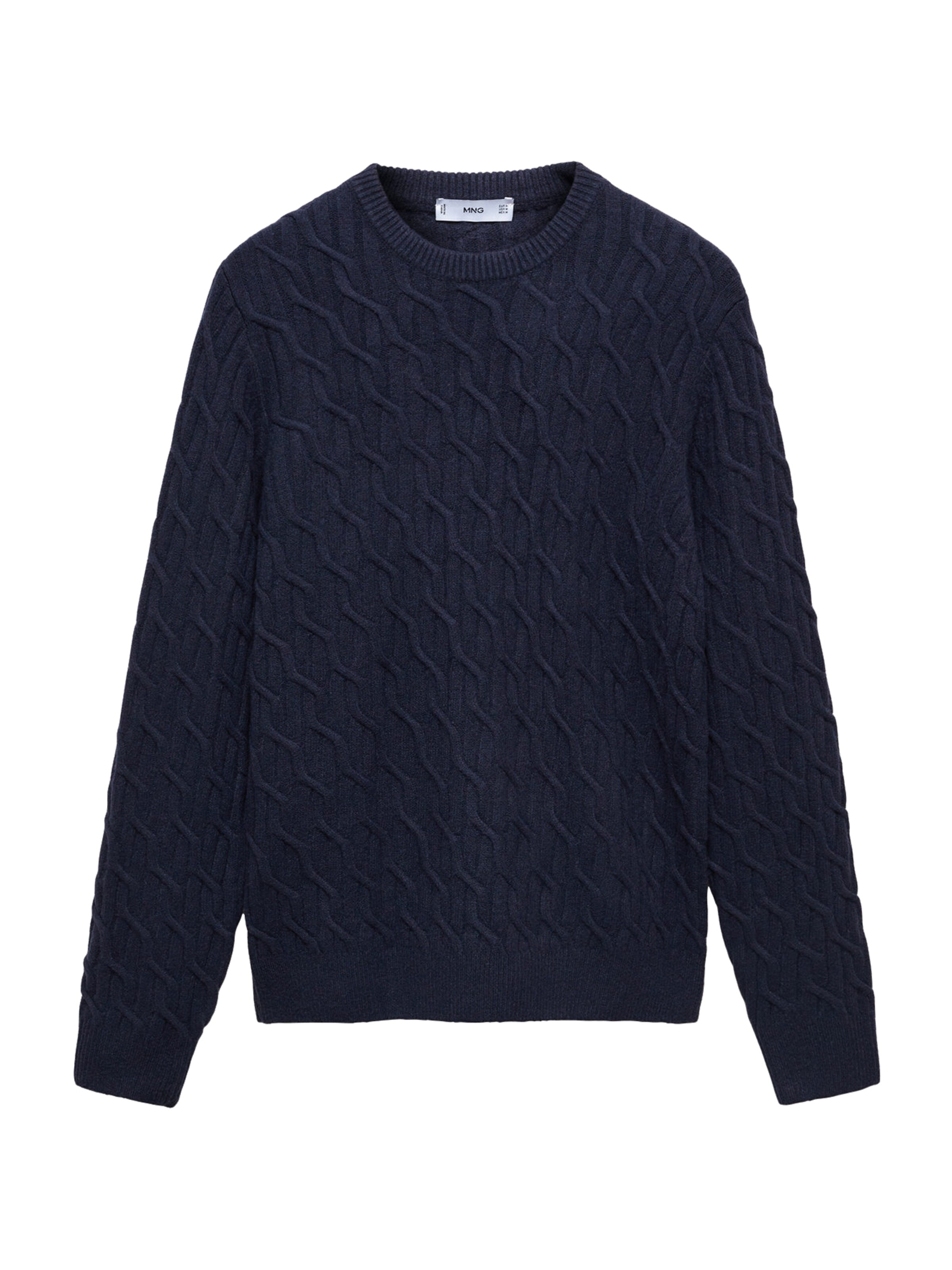 MANGO MAN Sweter 'Ybarre' w kolorze niebieski: przód