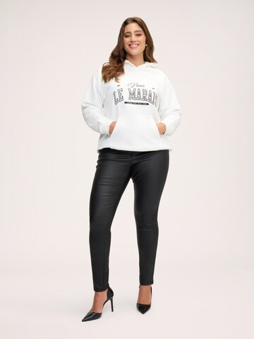 Sweat-shirt Fiorella Rubino en blanc