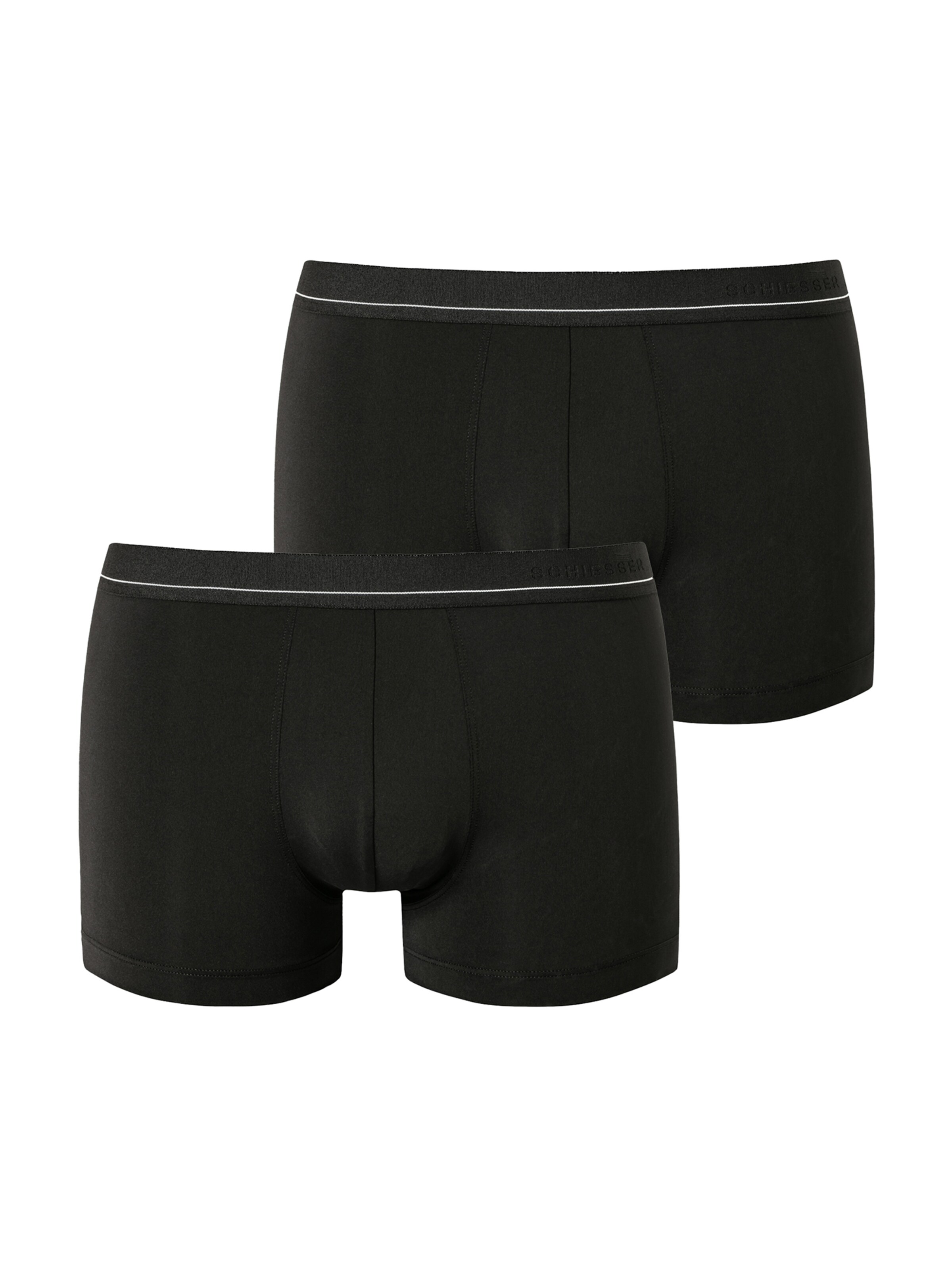 SCHIESSER Boxer shorts ' Shorts - Pure Micro ' in Black: front