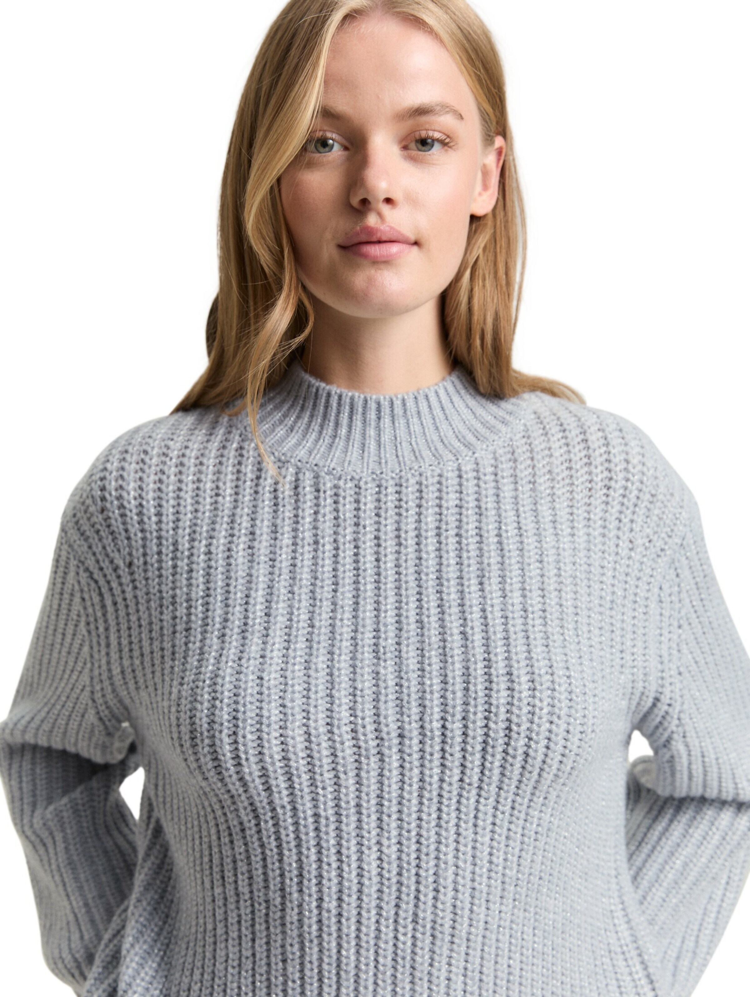 TOM TAILOR DENIM Sweater in Grey