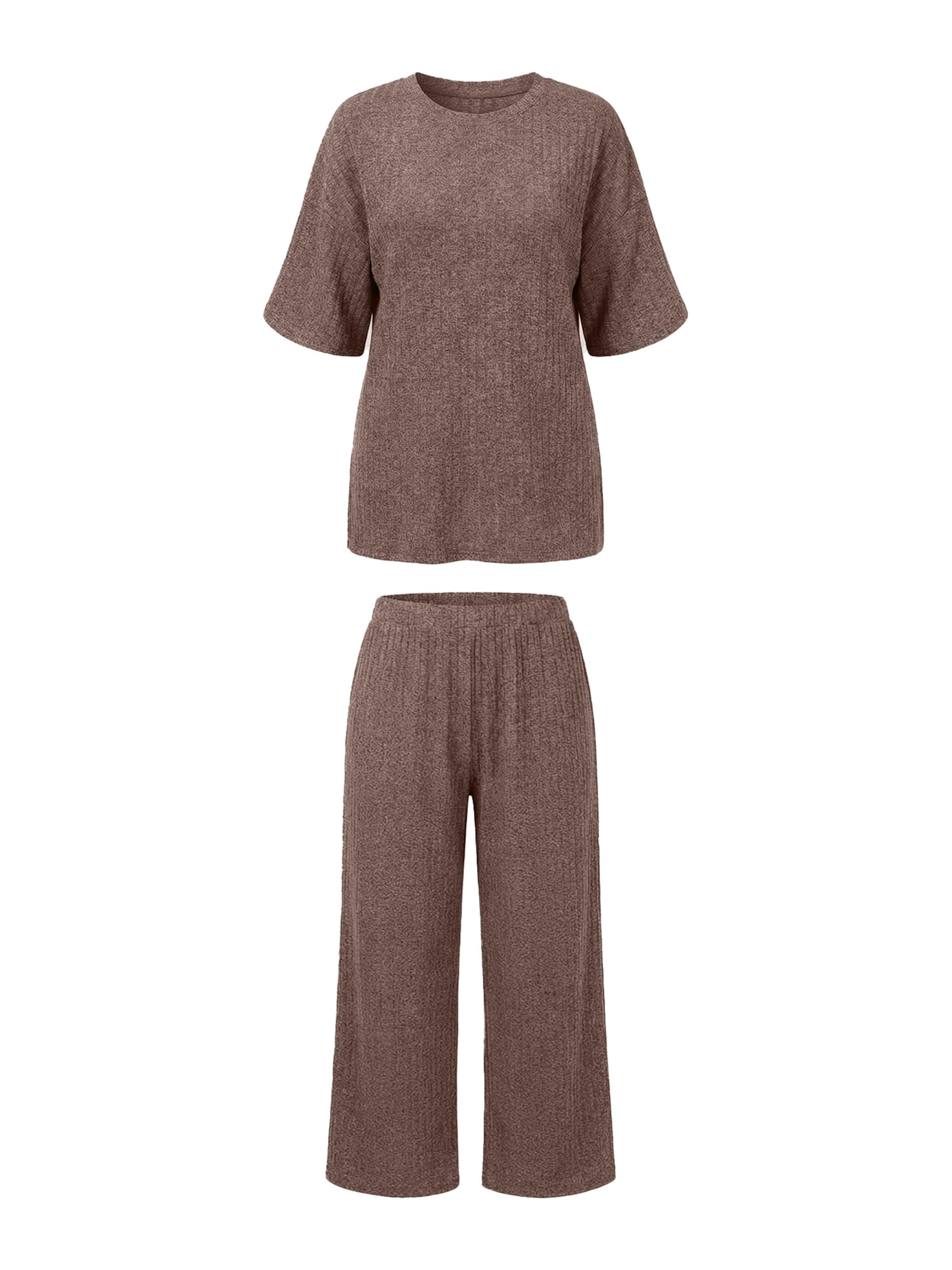 Imily Bela Domácí oblečení – hnědá: přední strana