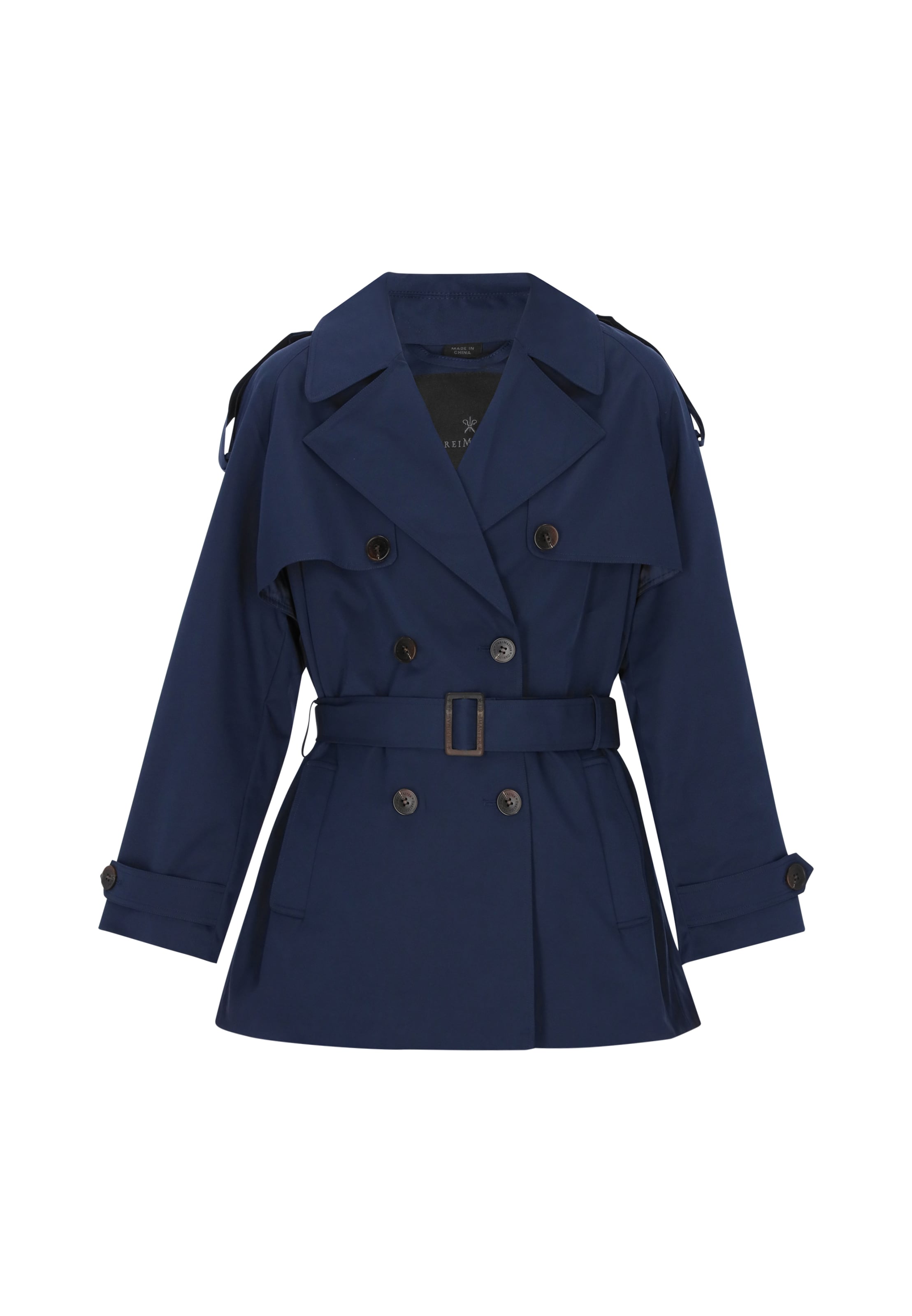 DreiMaster Klassik Between-Seasons Coat 'Classic' in Navy, Item view