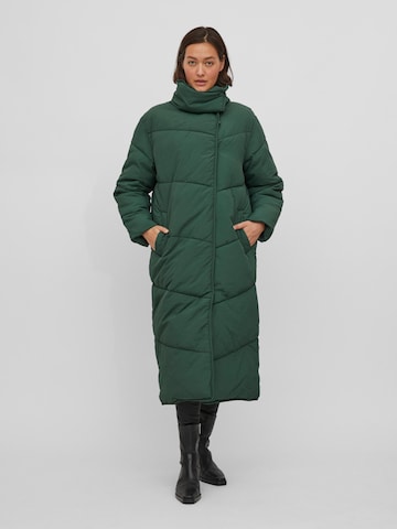 VILA Zimný kabát - Zelená: predná strana