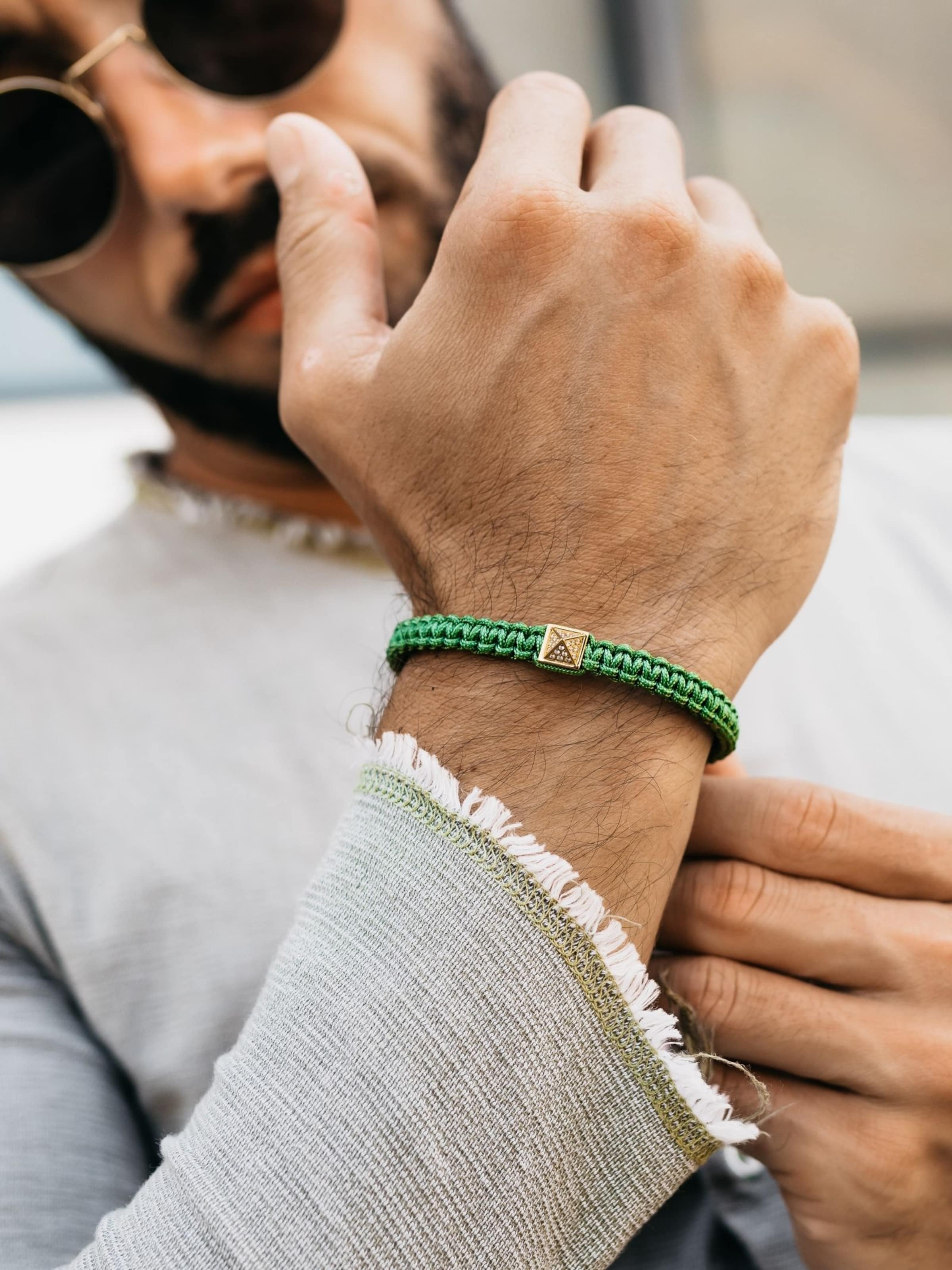 GT Collection Bracelet 'Pyramid-Bracelet' in Green