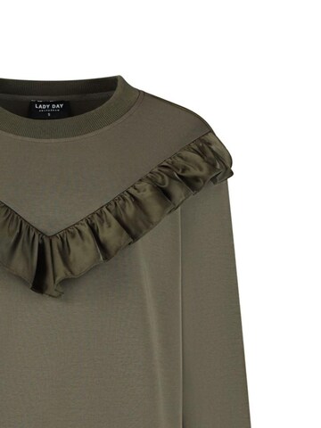 Lady Day Sweatshirt 'Lady Day Noemi deep forest' in Groen