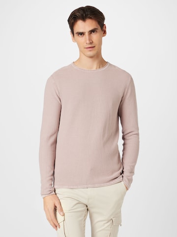 JACK & JONES Sweater 'Sylvest' in Pink: front