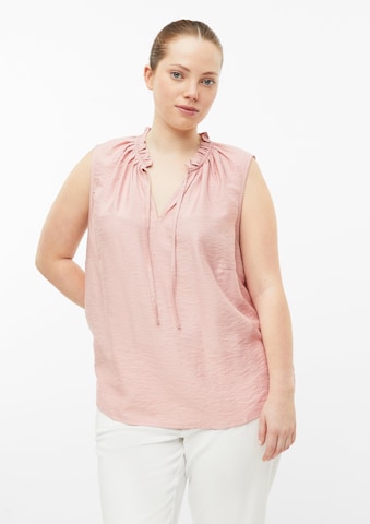 QS Blouse in Roze: voorkant