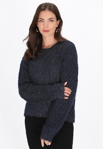 Usha Pullover in Blau: Vorderseite