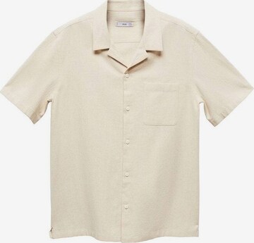 MANGO MAN Comfort Fit Hemd 'Gozo' in Beige: predná strana