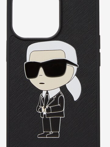 Karl Lagerfeld Θήκη κινητού τηλεφώνου 'Ikonik 2.0 iPhone 13 Pro' σε μαύρο